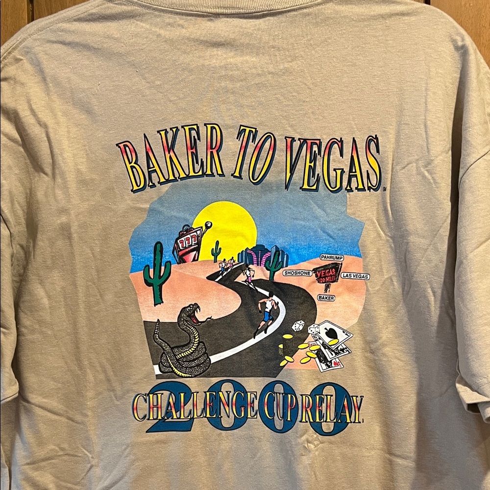 Vintage 2000 Baker to Vegas Graphic T-Shirt Men's XL NWOT